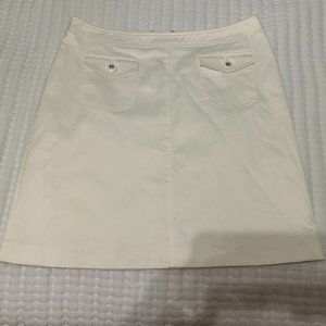 Adrienne Vittadini, White Skirt, Size 6